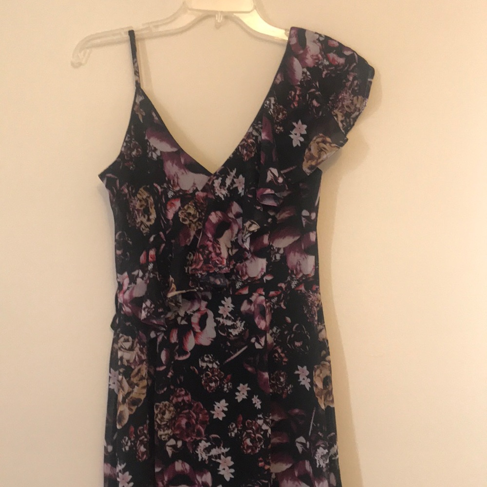 Bebe Draped Ruffle Maxi Dress - Picture 5 of 7